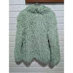 Skye's The Limit Cozy Mint Fluffy Cowl Neck Top M